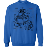 Sweatshirts Royal / S WALL-E Plan Crewneck Sweatshirt