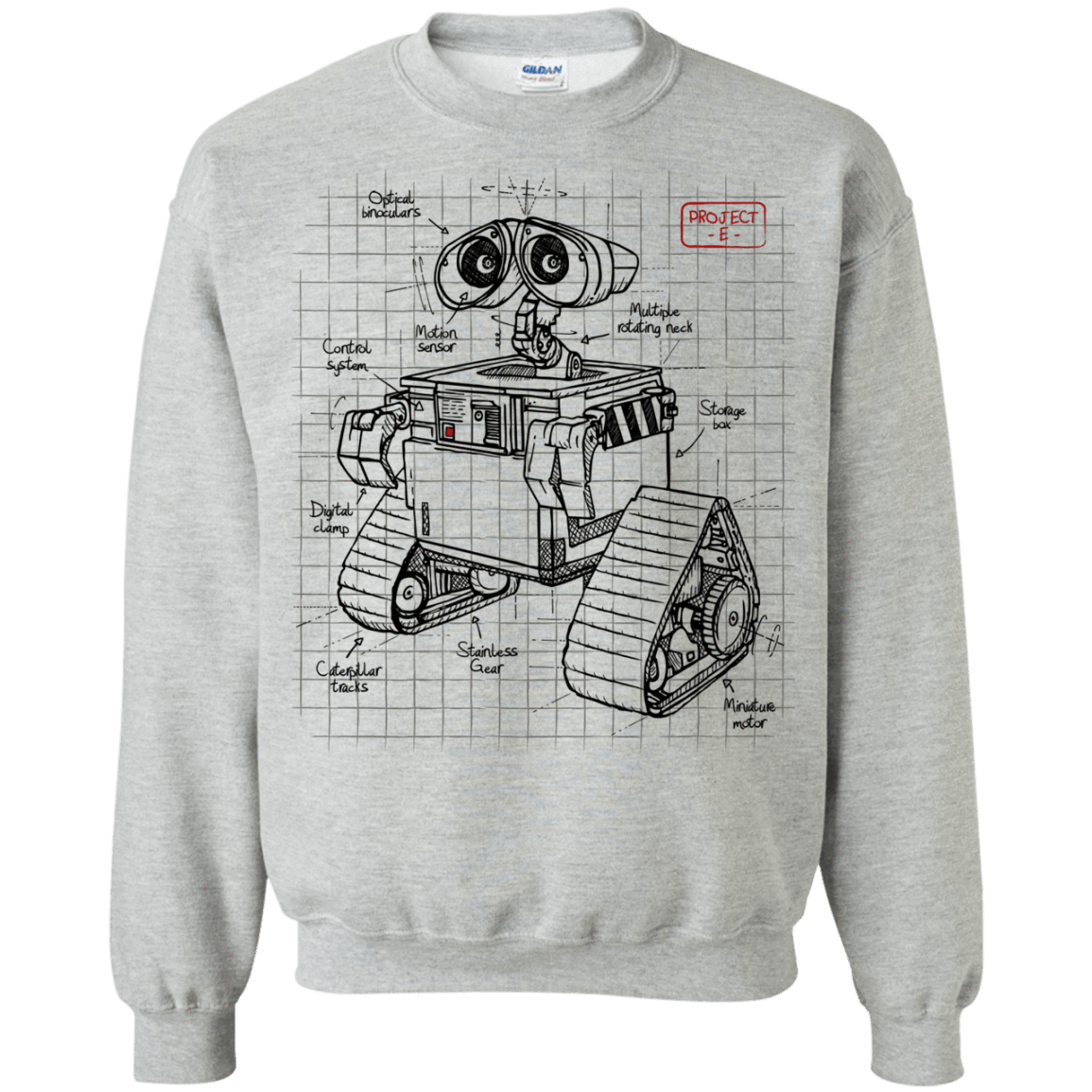 Sweatshirts Sport Grey / S WALL-E Plan Crewneck Sweatshirt
