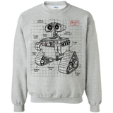 Sweatshirts Sport Grey / S WALL-E Plan Crewneck Sweatshirt