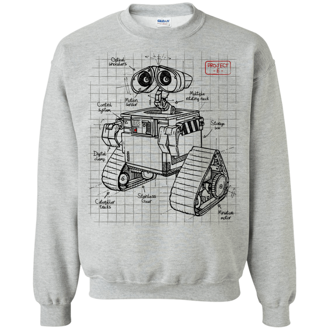 Sweatshirts Sport Grey / S WALL-E Plan Crewneck Sweatshirt