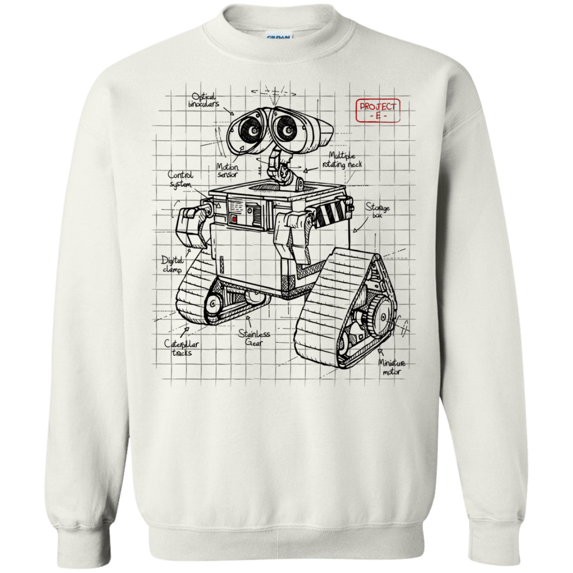 Sweatshirts White / S WALL-E Plan Crewneck Sweatshirt