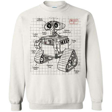 Sweatshirts White / S WALL-E Plan Crewneck Sweatshirt