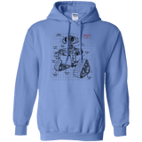 Sweatshirts Carolina Blue / S WALL-E Plan Pullover Hoodie