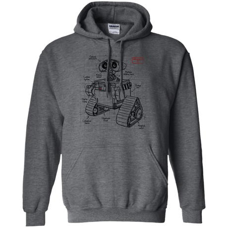 Sweatshirts Dark Heather / S WALL-E Plan Pullover Hoodie