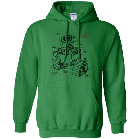 Sweatshirts Irish Green / S WALL-E Plan Pullover Hoodie