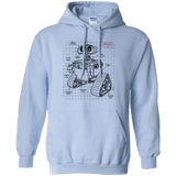 Sweatshirts Light Blue / S WALL-E Plan Pullover Hoodie