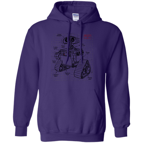 Sweatshirts Purple / S WALL-E Plan Pullover Hoodie