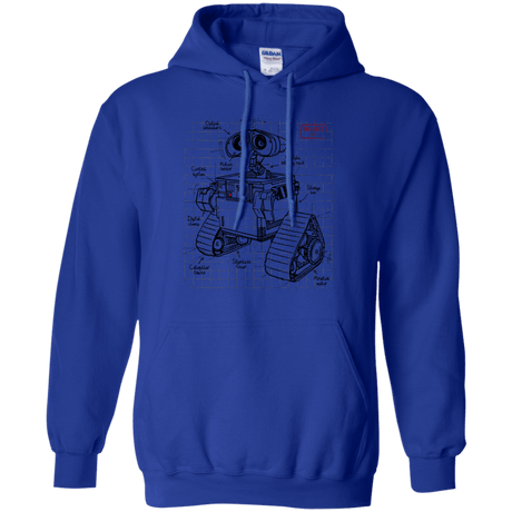 Sweatshirts Royal / S WALL-E Plan Pullover Hoodie