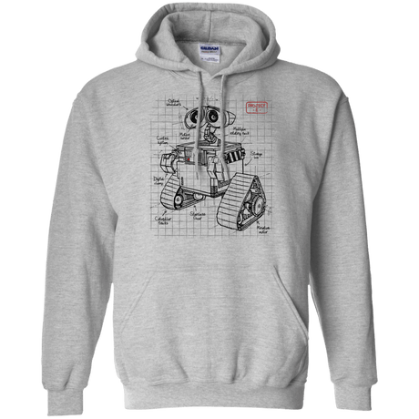 Sweatshirts Sport Grey / S WALL-E Plan Pullover Hoodie