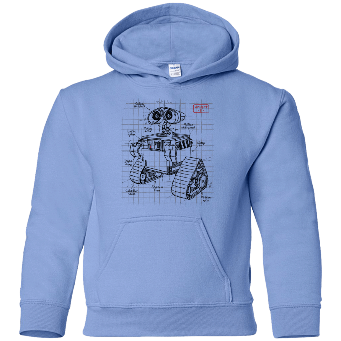 Sweatshirts Carolina Blue / YS WALL-E Plan Youth Hoodie