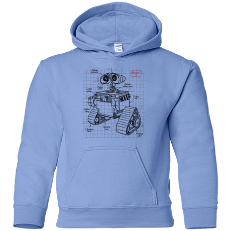 Sweatshirts Carolina Blue / YS WALL-E Plan Youth Hoodie