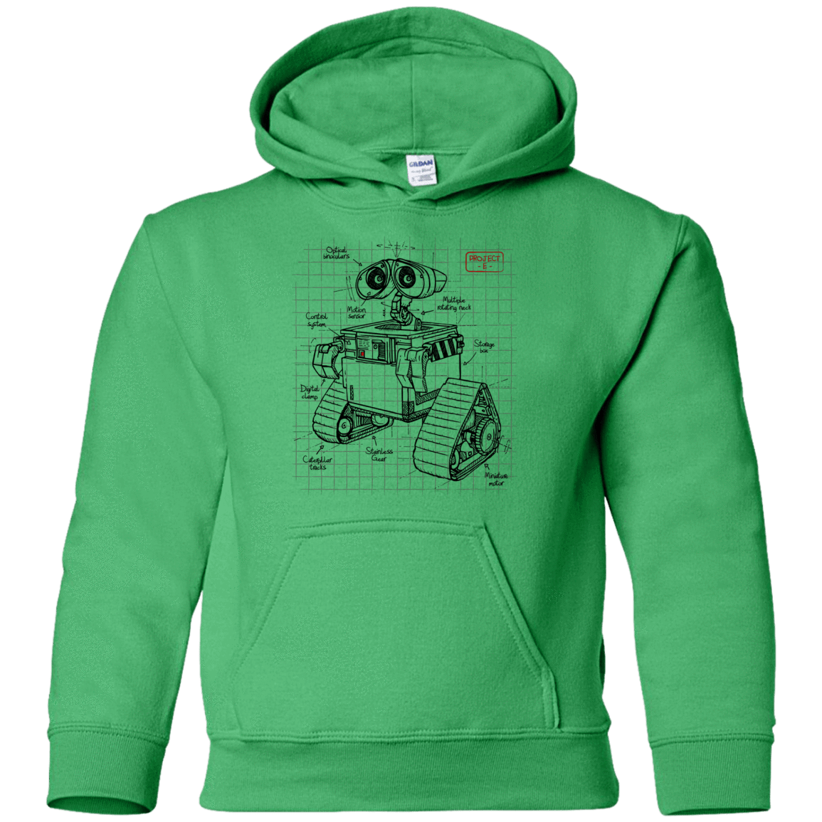 Sweatshirts Irish Green / YS WALL-E Plan Youth Hoodie