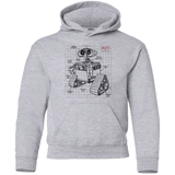 Sweatshirts Sport Grey / YS WALL-E Plan Youth Hoodie