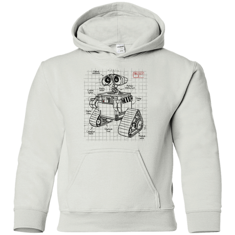 Sweatshirts White / YS WALL-E Plan Youth Hoodie