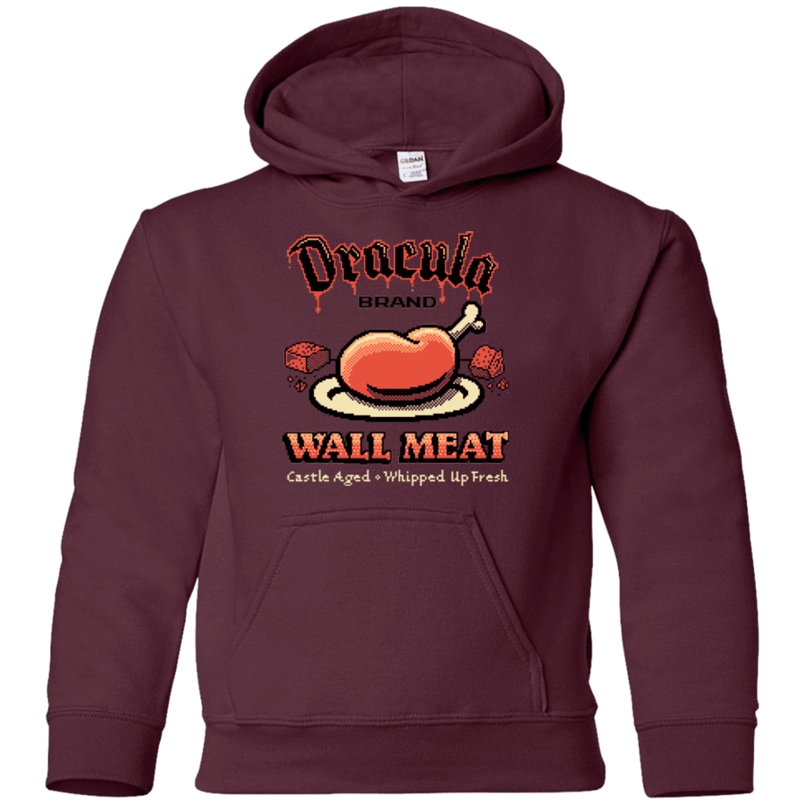 Sweatshirts Maroon / YS Wall Meat Youth Hoodie