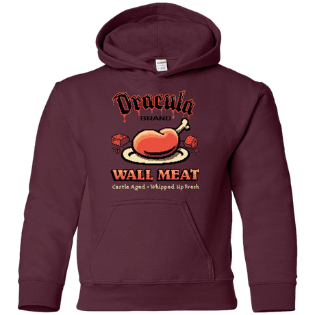 Sweatshirts Maroon / YS Wall Meat Youth Hoodie