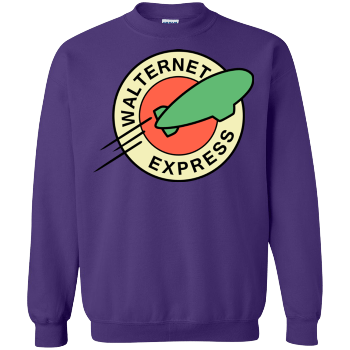 Sweatshirts Purple / Small Walternet Express Crewneck Sweatshirt