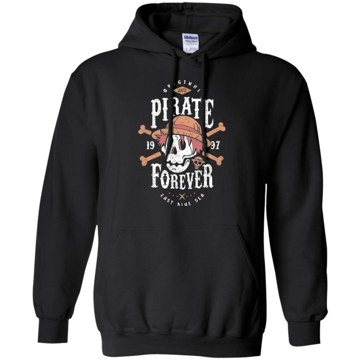 Sweatshirts Black / Small Wanted Pirate Forever Pullover Hoodie