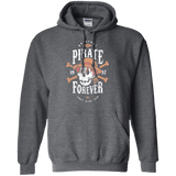 Sweatshirts Dark Heather / Small Wanted Pirate Forever Pullover Hoodie