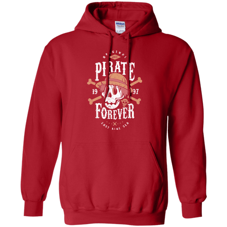 Sweatshirts Red / Small Wanted Pirate Forever Pullover Hoodie