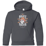 Sweatshirts Charcoal / YS Wanted Pirate Forever Youth Hoodie