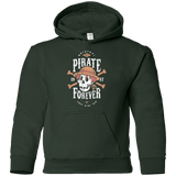 Sweatshirts Forest Green / YS Wanted Pirate Forever Youth Hoodie