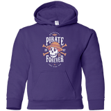 Sweatshirts Purple / YS Wanted Pirate Forever Youth Hoodie