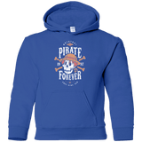 Sweatshirts Royal / YS Wanted Pirate Forever Youth Hoodie