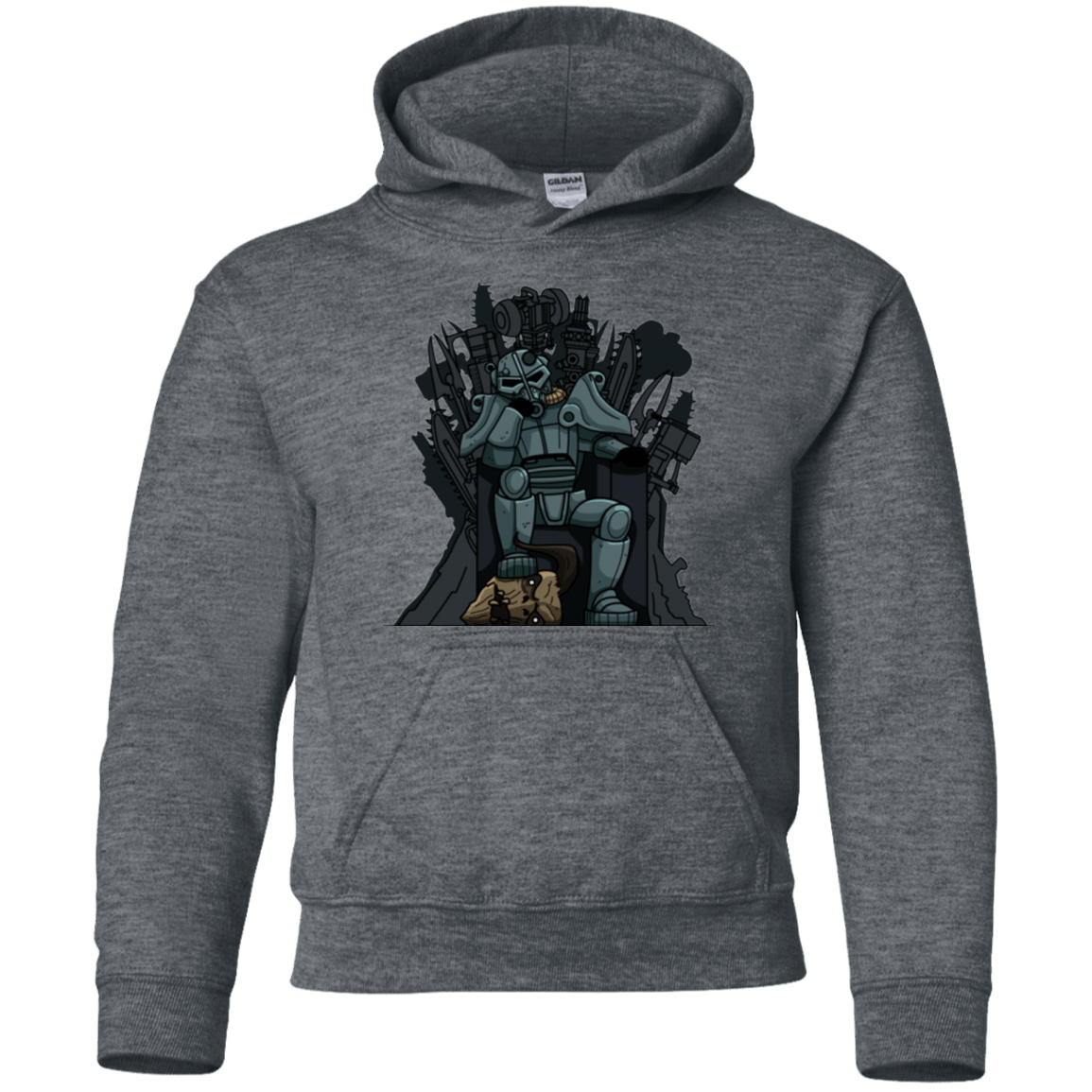 Sweatshirts Dark Heather / YS War is Coming V2 Youth Hoodie