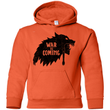 Sweatshirts Orange / YS War is Coming Youth Hoodie