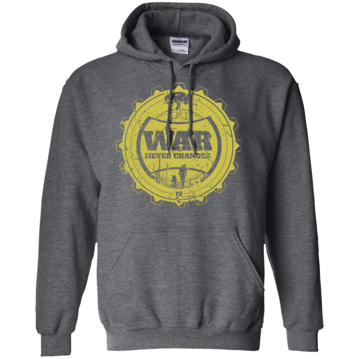 Sweatshirts Dark Heather / Small War never changes (2) Pullover Hoodie