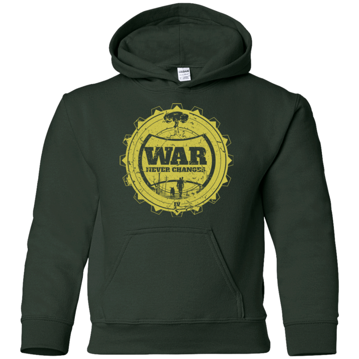 Sweatshirts Forest Green / YS War never changes (2) Youth Hoodie