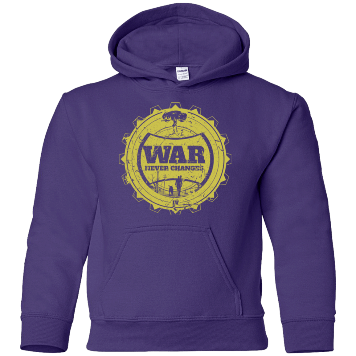 Sweatshirts Purple / YS War never changes (2) Youth Hoodie
