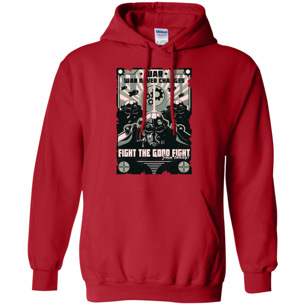 Sweatshirts Red / Small War Never Changes Pullover Hoodie