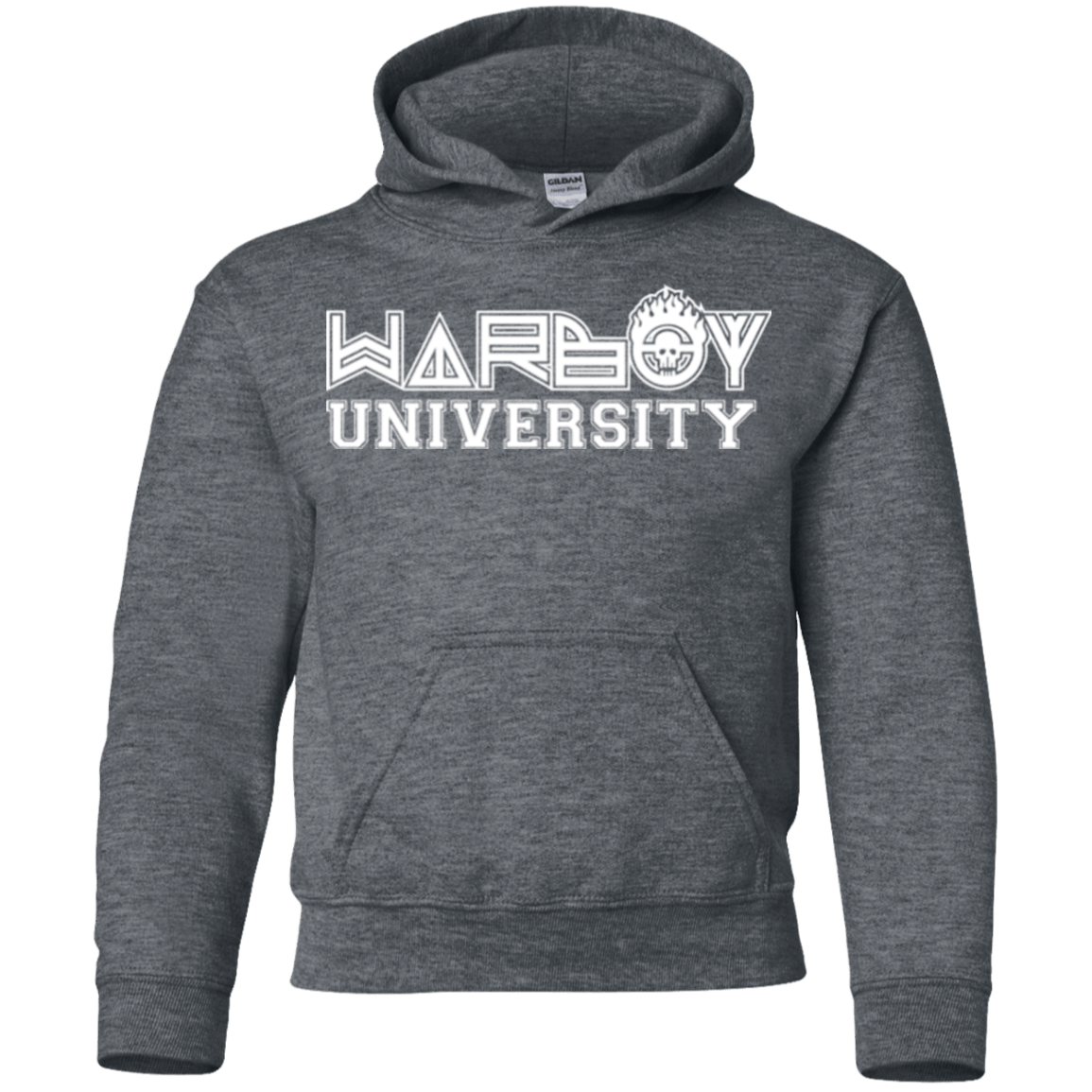 Sweatshirts Dark Heather / YS Warboy University Youth Hoodie