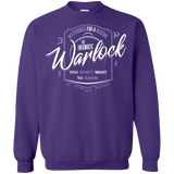 Sweatshirts Purple / S Warlock Crewneck Sweatshirt