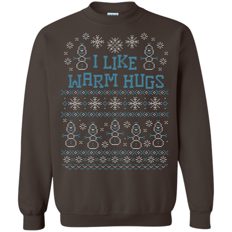 Sweatshirts Dark Chocolate / Small Warmest Greetings Crewneck Sweatshirt