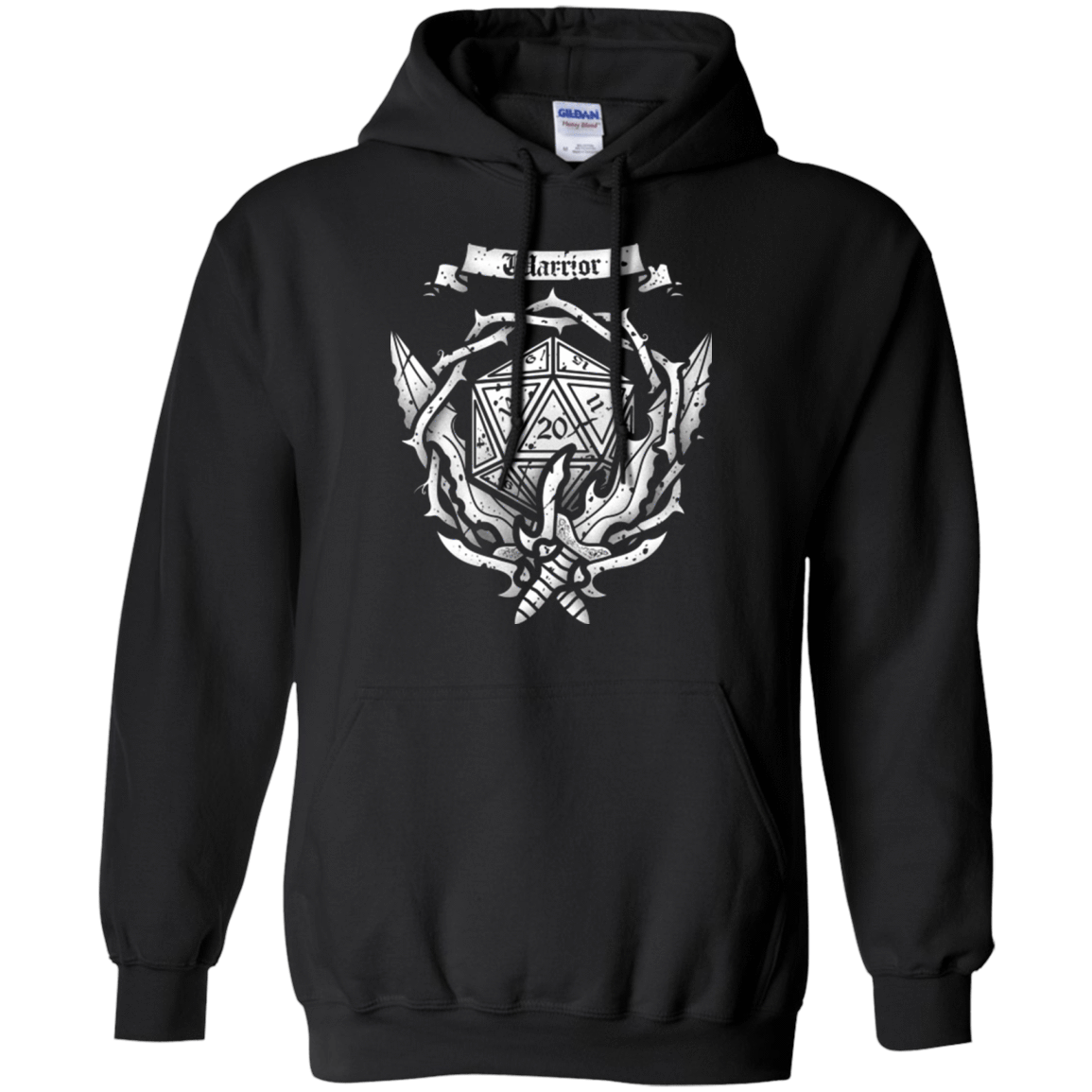 Sweatshirts Black / Small WARRIOR CREST Pullover Hoodie