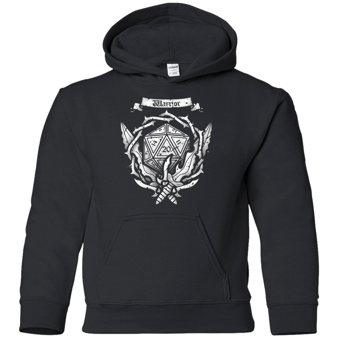 Sweatshirts Black / YS WARRIOR CREST Youth Hoodie