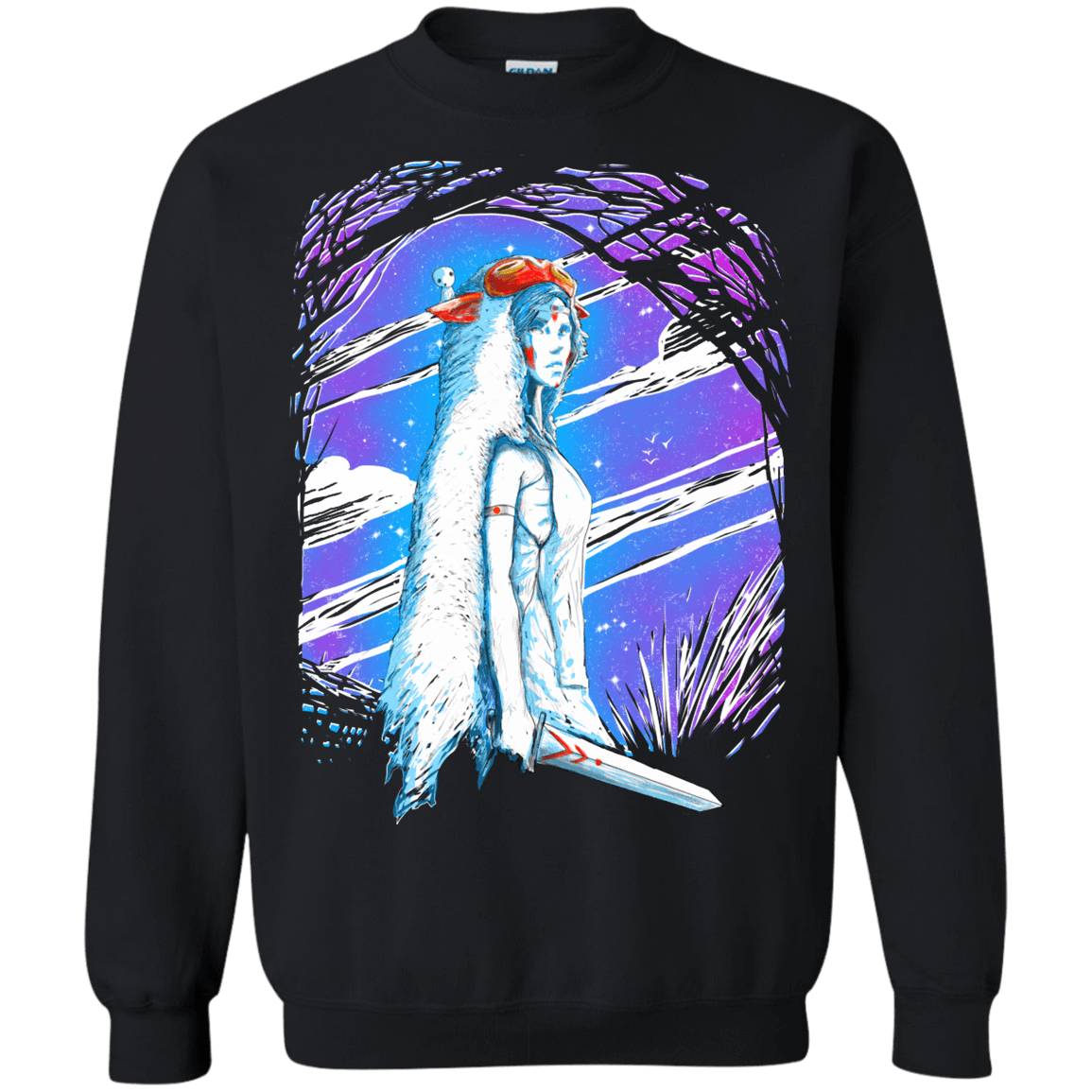 Sweatshirts Black / S Warrior Princess Crewneck Sweatshirt