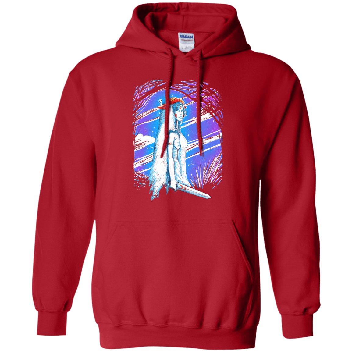 Sweatshirts Red / S Warrior Princess Pullover Hoodie