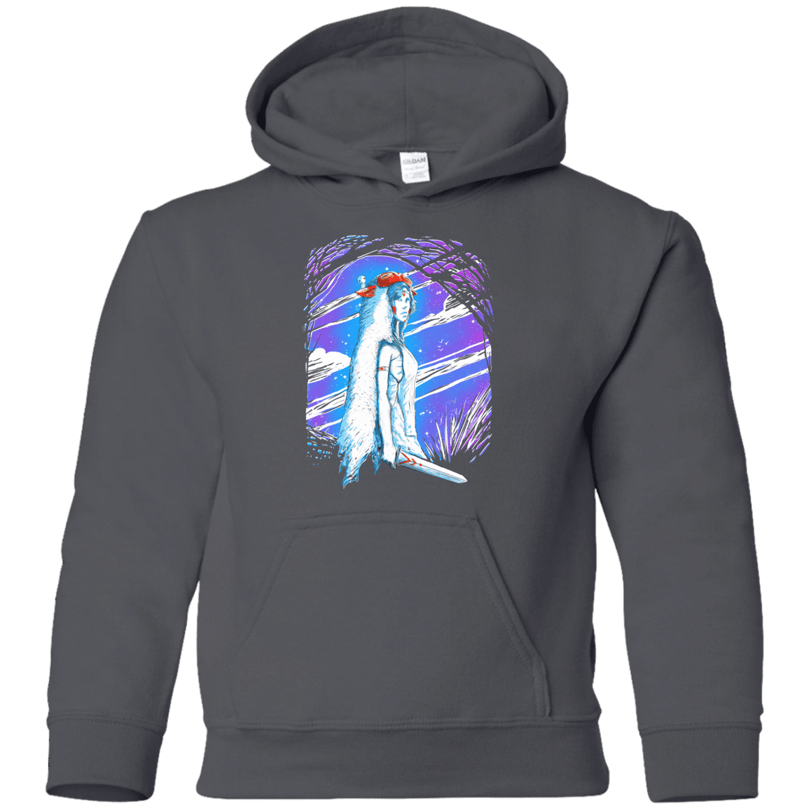 Sweatshirts Charcoal / YS Warrior Princess Youth Hoodie