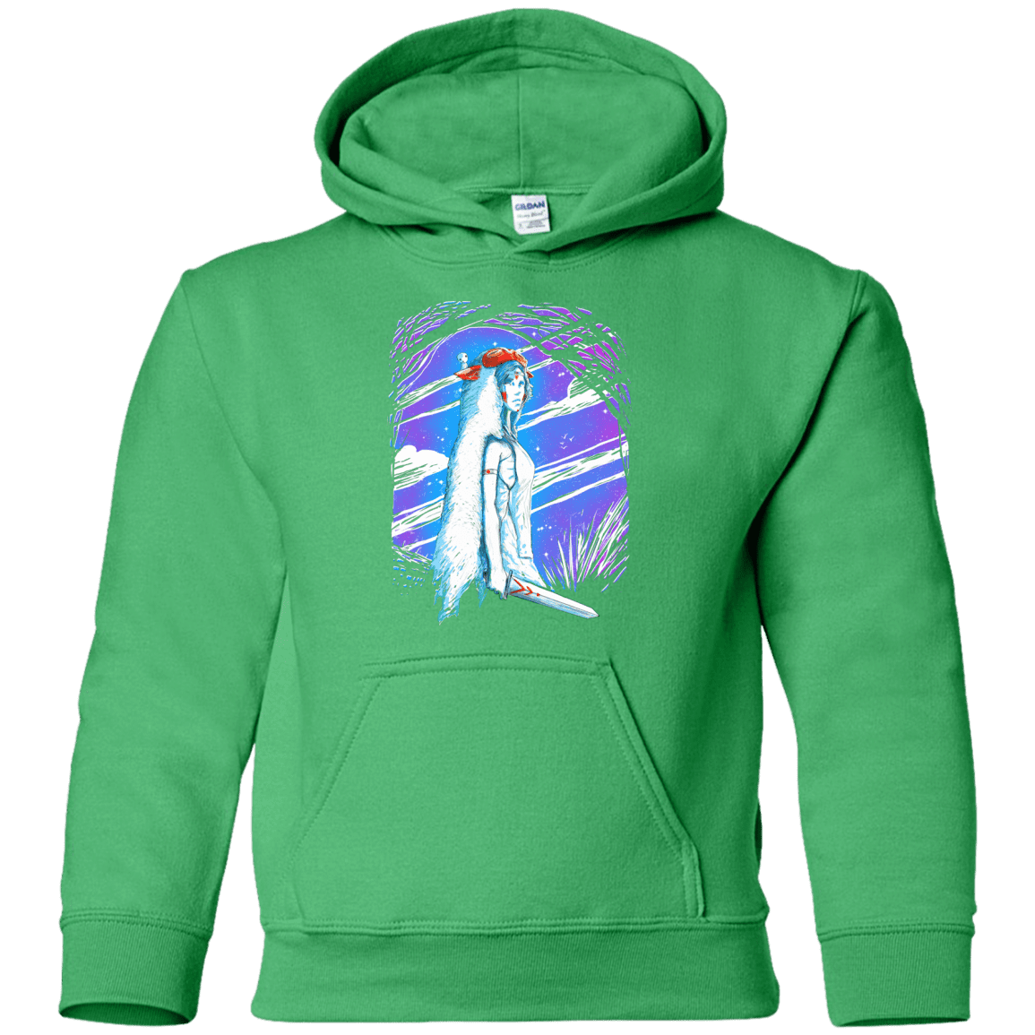 Sweatshirts Irish Green / YS Warrior Princess Youth Hoodie