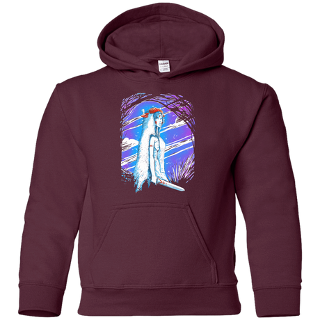 Sweatshirts Maroon / YS Warrior Princess Youth Hoodie