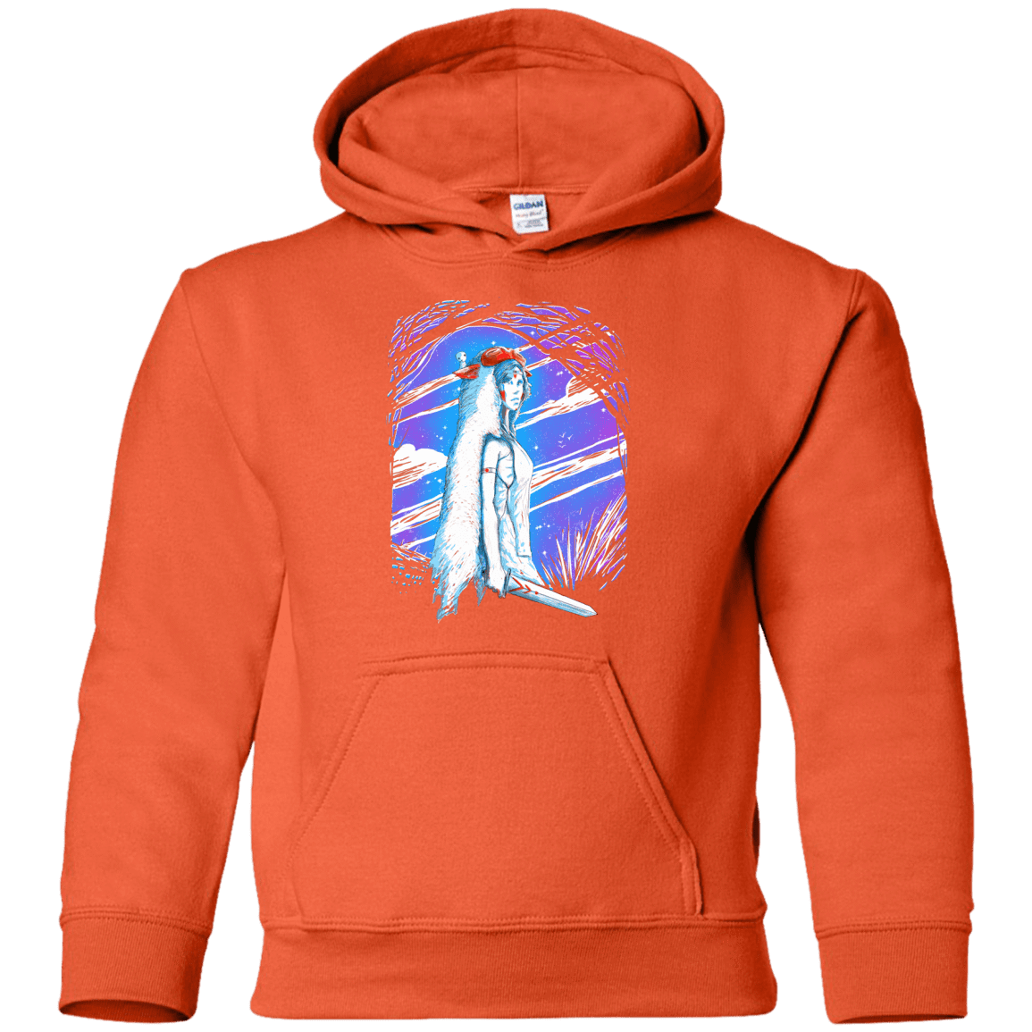 Sweatshirts Orange / YS Warrior Princess Youth Hoodie