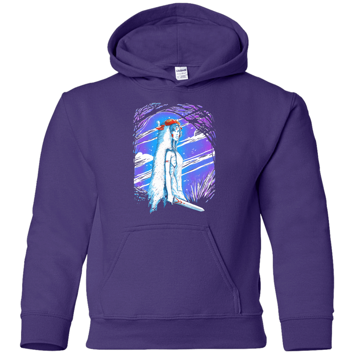 Sweatshirts Purple / YS Warrior Princess Youth Hoodie