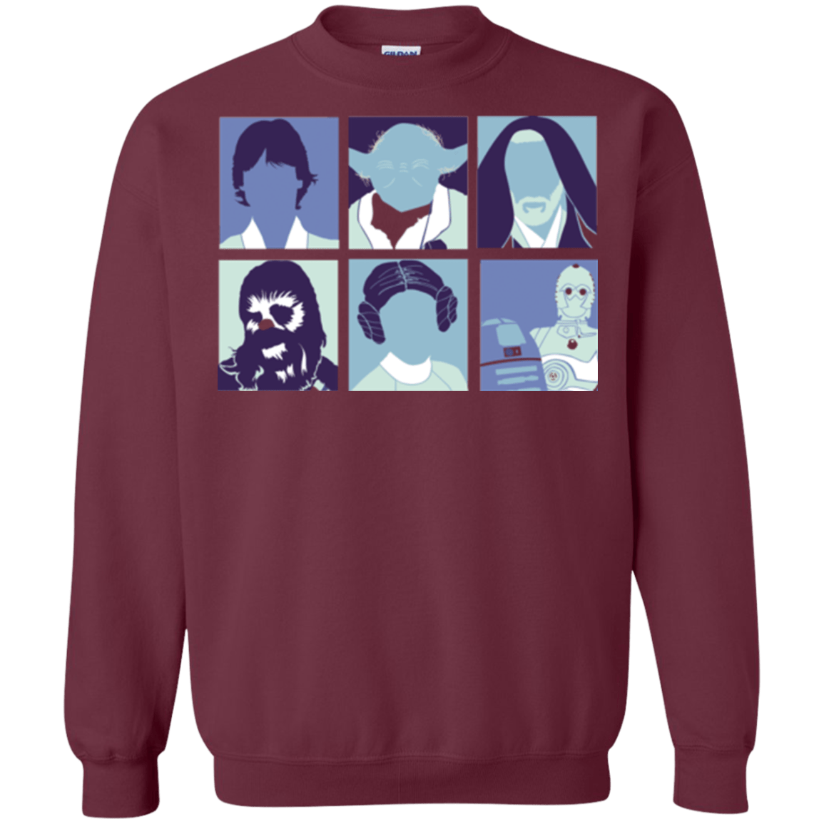 Sweatshirts Maroon / Small Wars pop Crewneck Sweatshirt