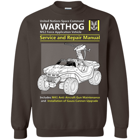 Sweatshirts Dark Chocolate / Small WARTHOG SERVICE AND REPAIR MANUAL Crewneck Sweatshirt
