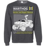 Sweatshirts Dark Heather / Small WARTHOG SERVICE AND REPAIR MANUAL Crewneck Sweatshirt