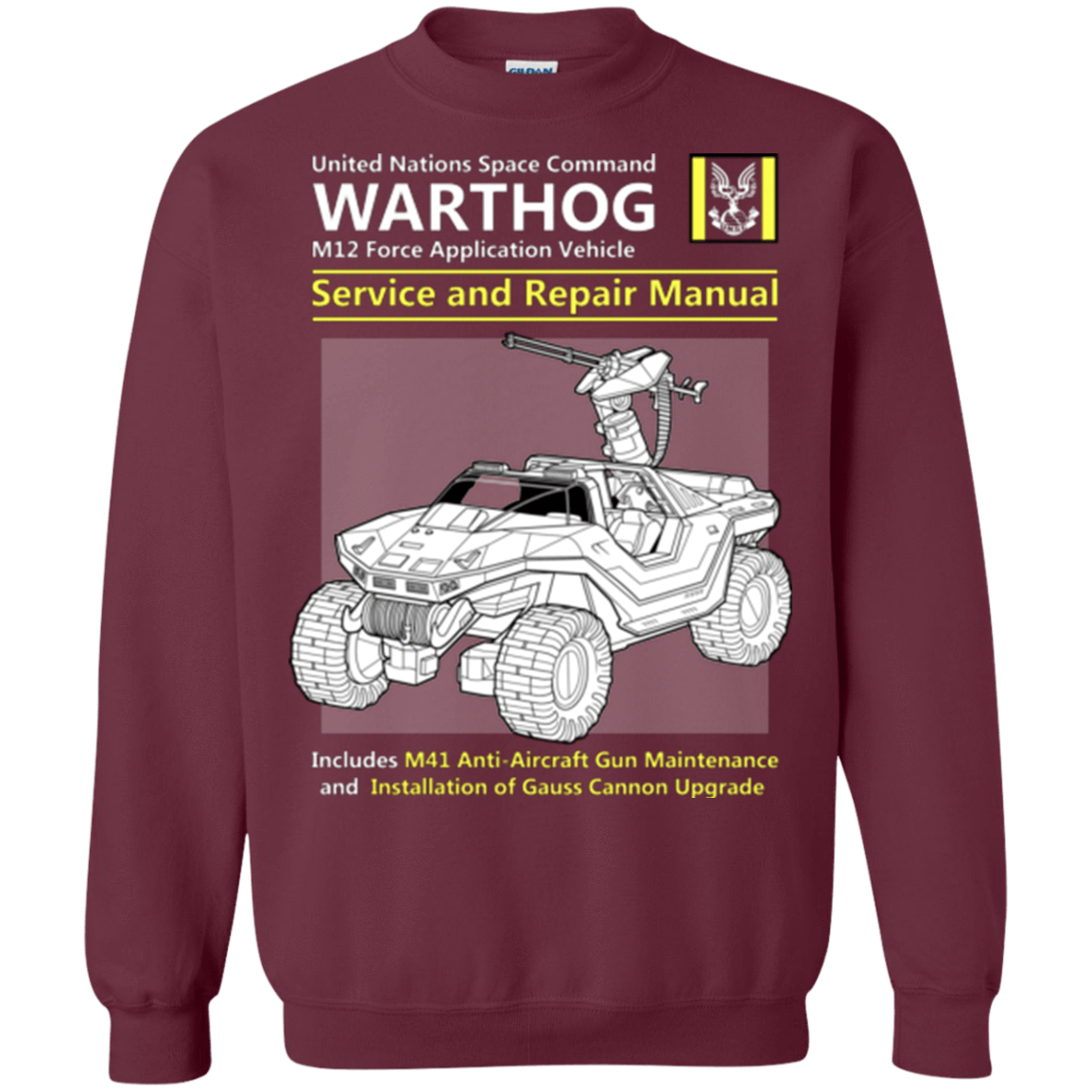 Sweatshirts Maroon / Small WARTHOG SERVICE AND REPAIR MANUAL Crewneck Sweatshirt